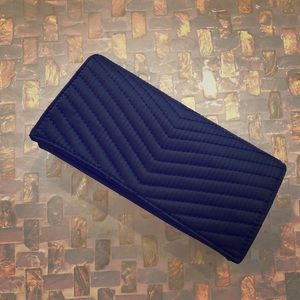 Neiman Marcus Black Satin Clutch